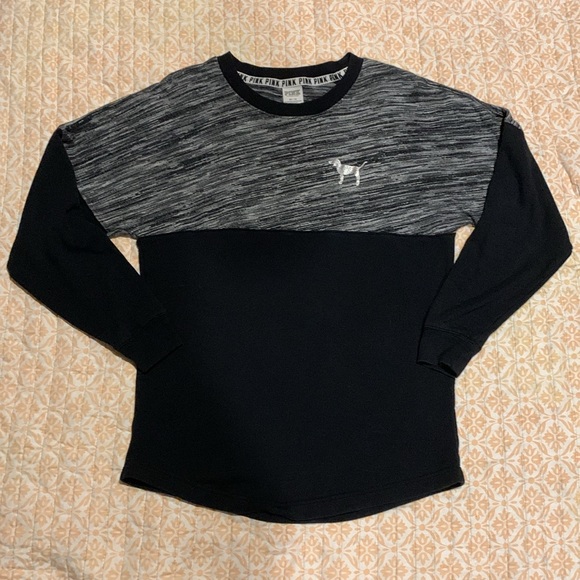 PINK Victoria's Secret Tops - PINK Victoria’s Secret Varsity Crew Sweatshirt HTF